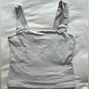 White XS Abercrombie & Fitch Square Neck Tank Top